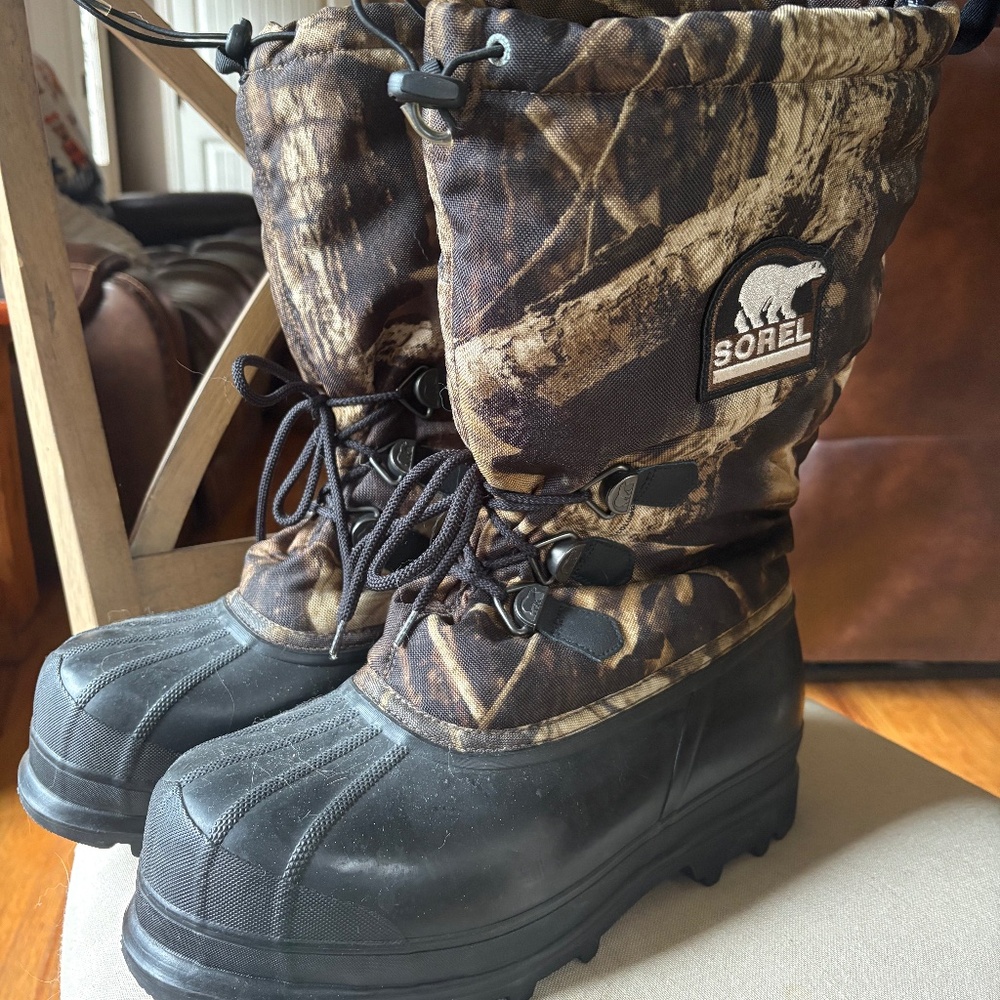 Men's Tall Camo Sorel Insulated Winter Boots